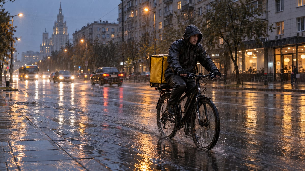 В дождь курьеры уезжают домой. Я остаюсь — и делаю за вечер полторы обычные смены