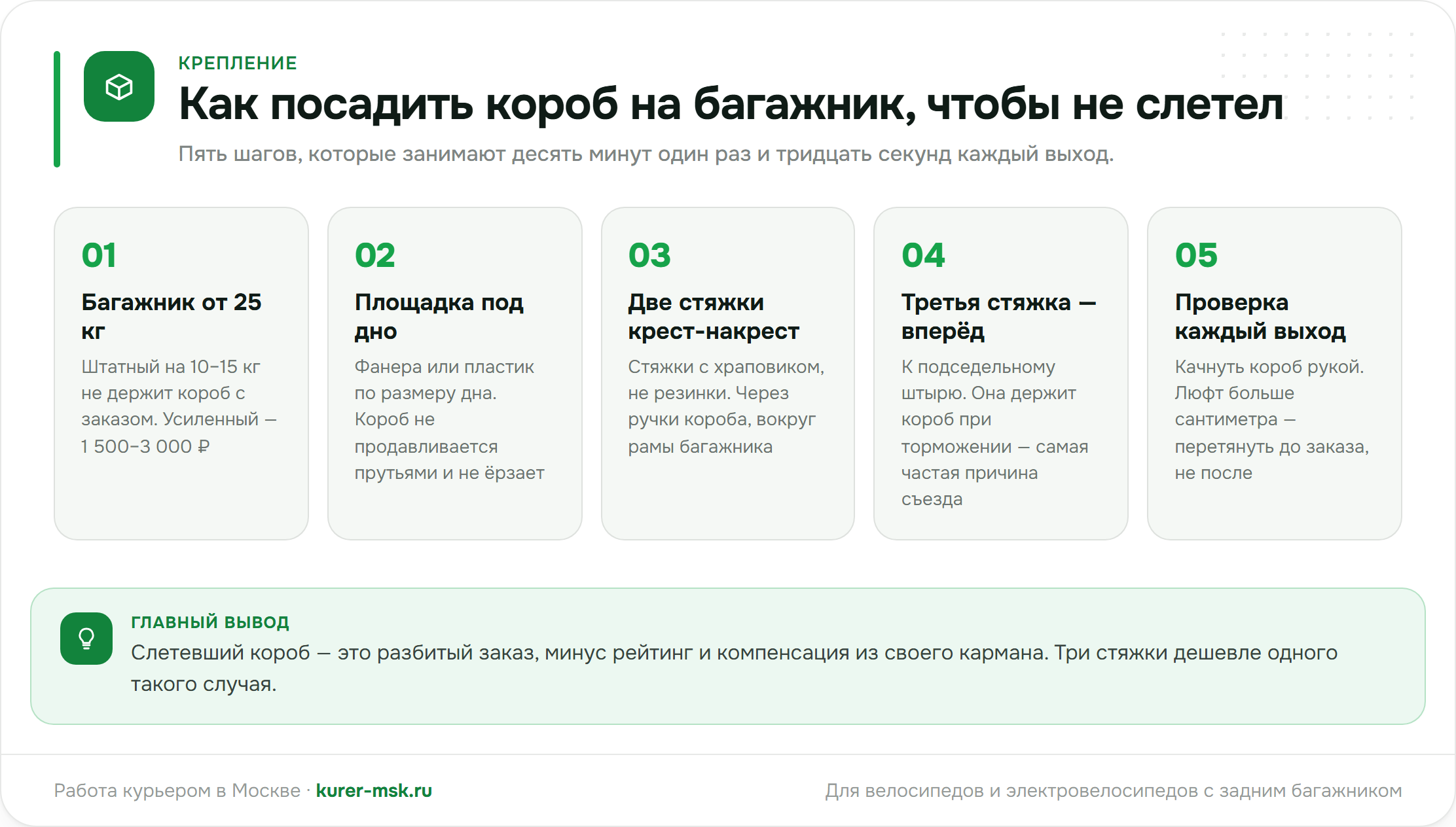 Как посадить термокороб на багажник: пять шагов от багажника до ежедневной проверки
