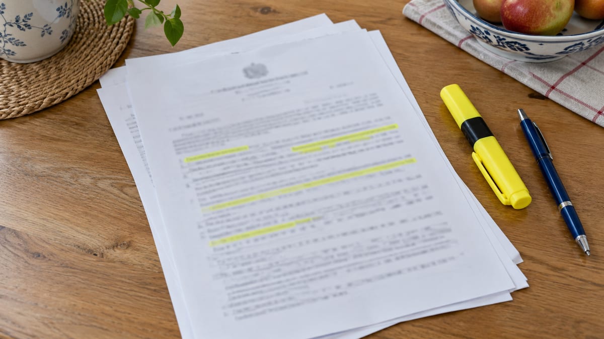 Двое разбирают документы за столом