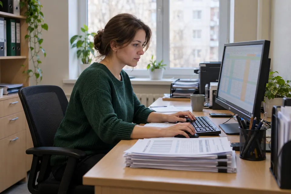Оператор ПК: ввод данных и обработка заявок